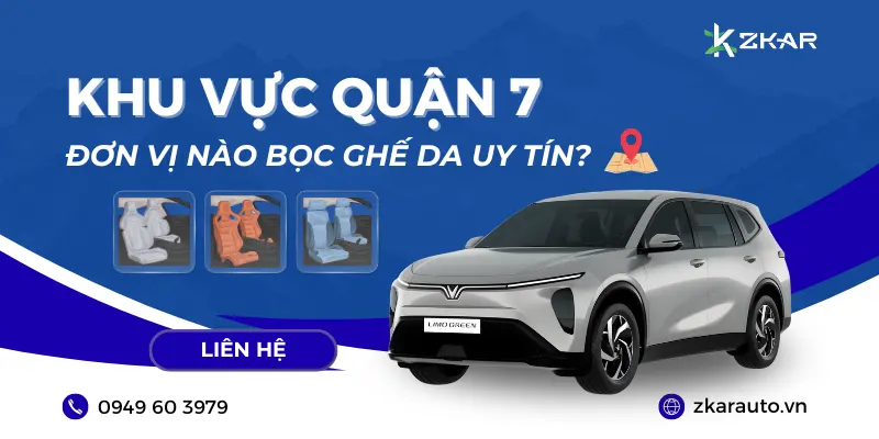 Bọc ghế da khu vực quận 7