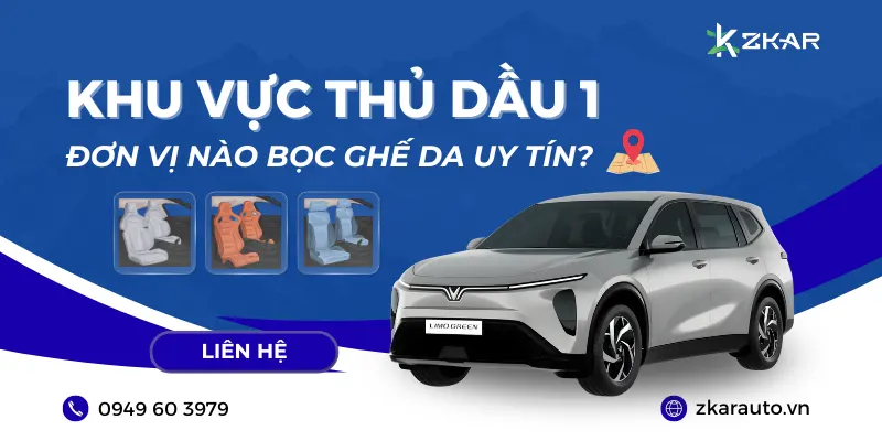Bọc ghế da khu vực thủ dầu 1