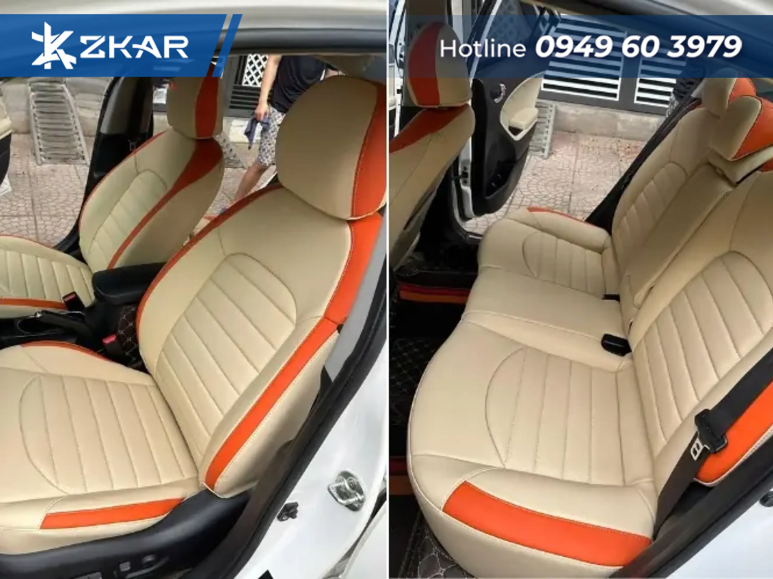 Bọc ghế da xe điện limo green