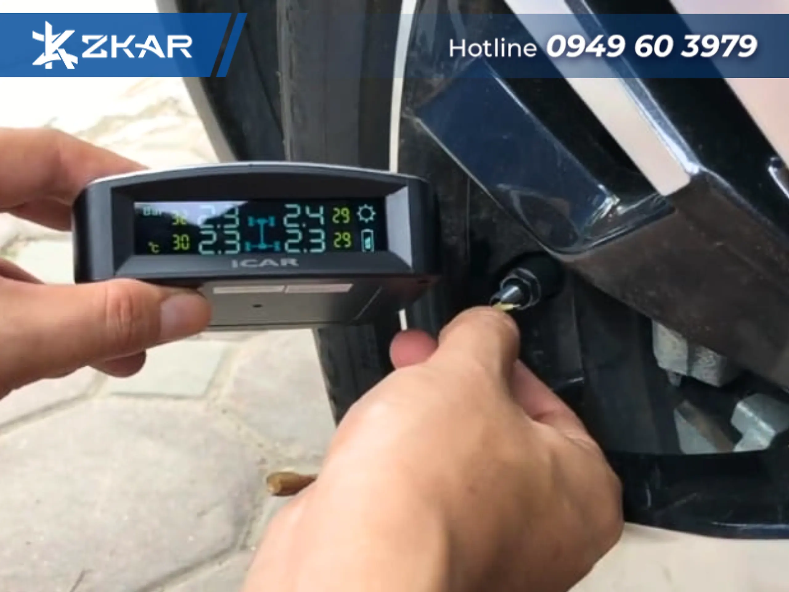 Cảm biến áp suất lốp xe limo green