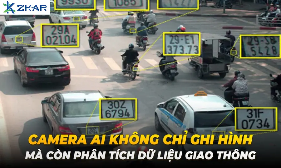Camera AI không chỉ ghi hinh mà còn phân tích dữ liệu giao thông
