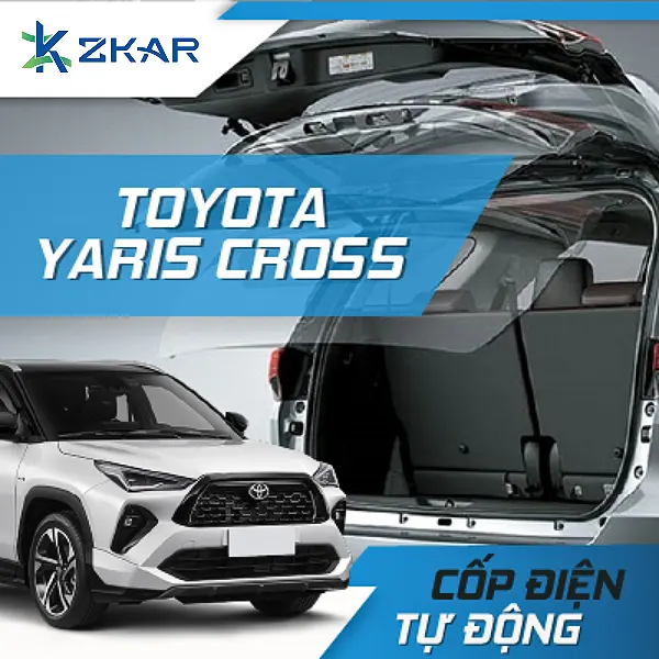 Cốp điện tự động Yaris Cross tích hợp đá cốp – mở rảnh tay.