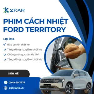 Dán phim cách nhiệt cho xe Ford Territory giá rẻ tại tp.hcm