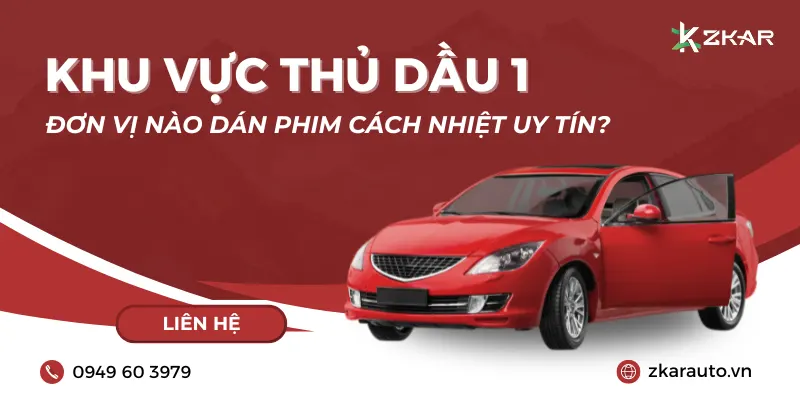 Dán phim cách nhiệt khu vực thủ dầu một