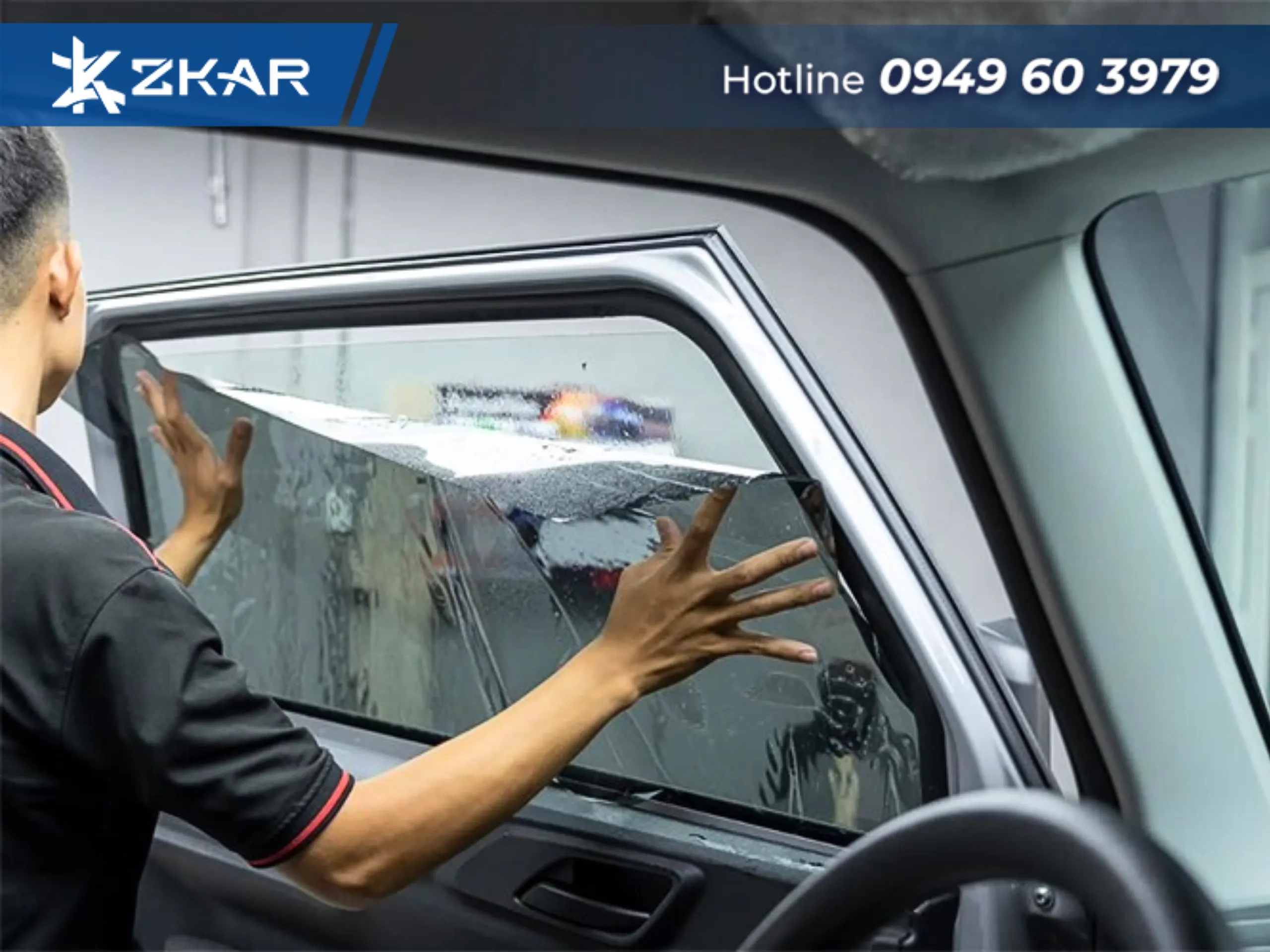 Dán phim cách nhiệt xe limo green