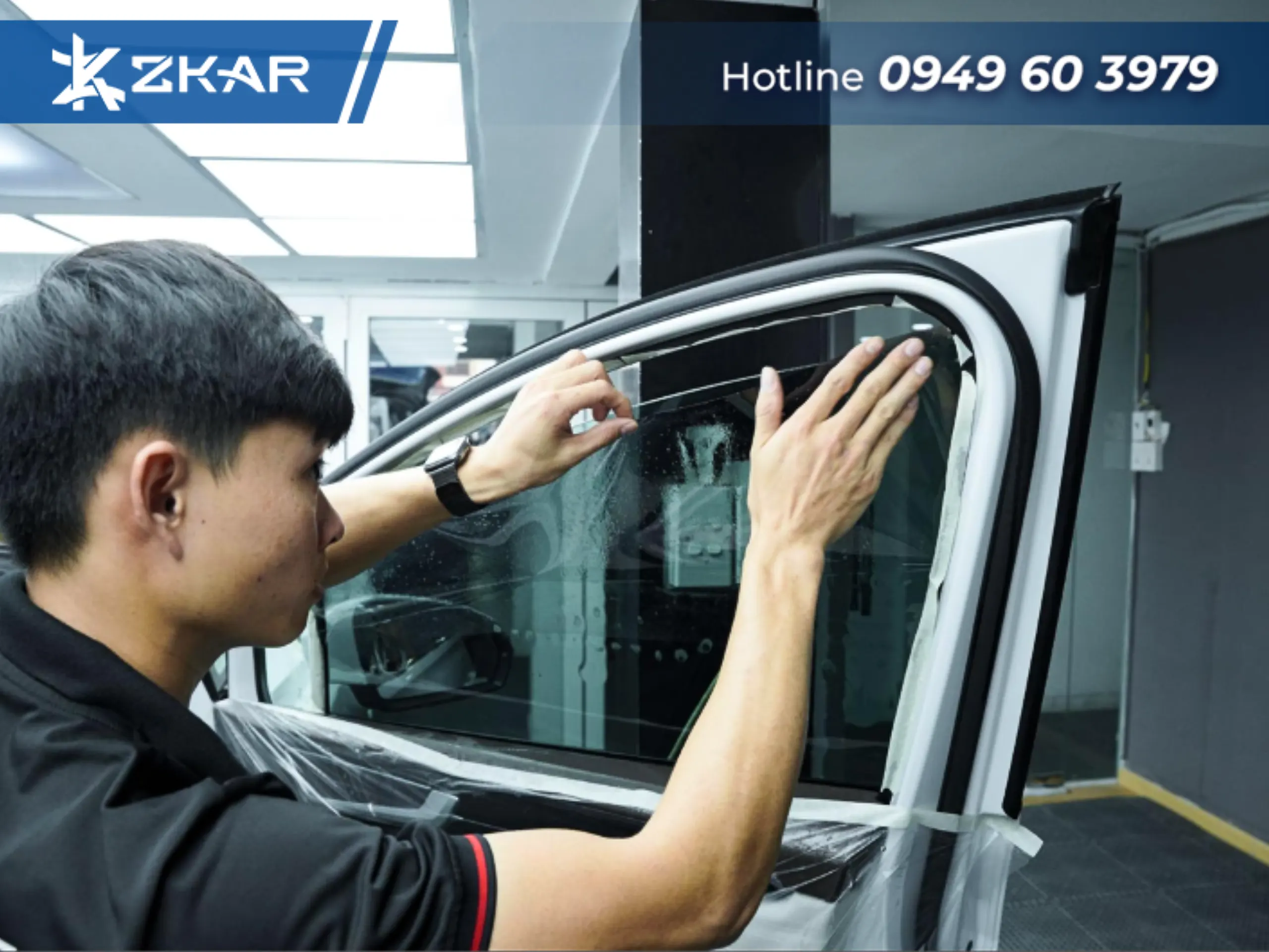 Dán phim cách nhiệt tại bình dương tại zkar auto