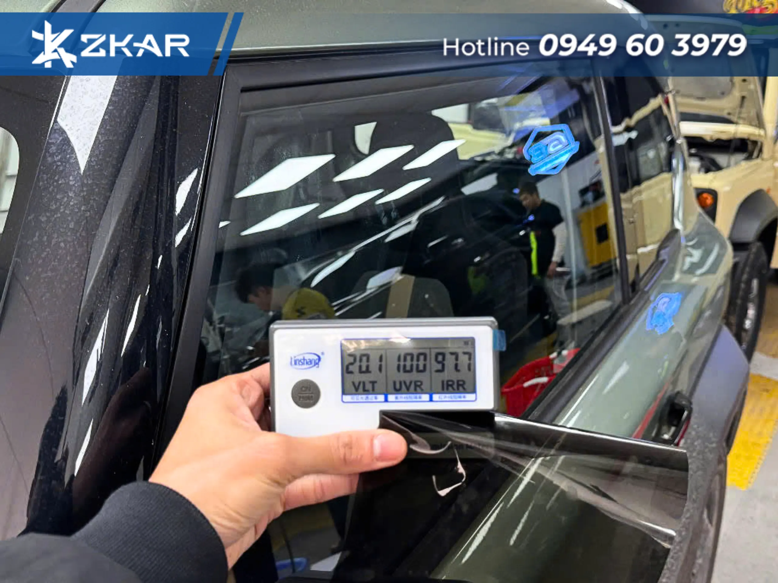 Dán phim cách nhiệt vf3 tại zkar auto -chuẩn form, đẹp mắt