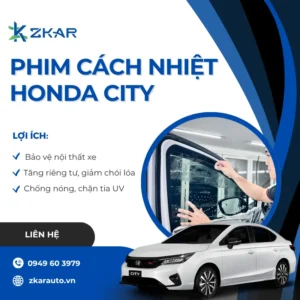 Dán Phim Cách Nhiệt Xe Honda City