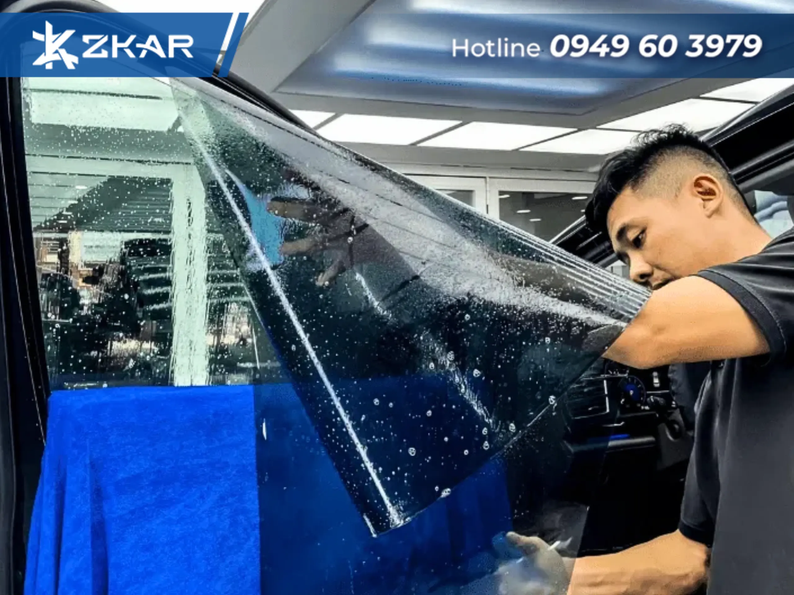 Dán phim chống nóng tại thủ dầu 1 từ zkar auto