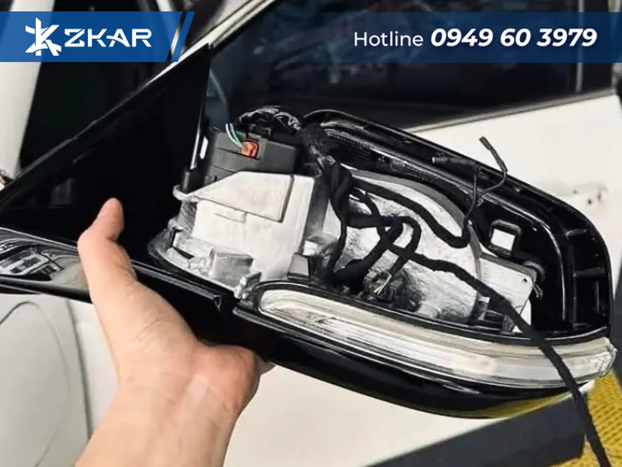 địa chỉ độ gương gập điện herio green uy tín tại ZKar Auto