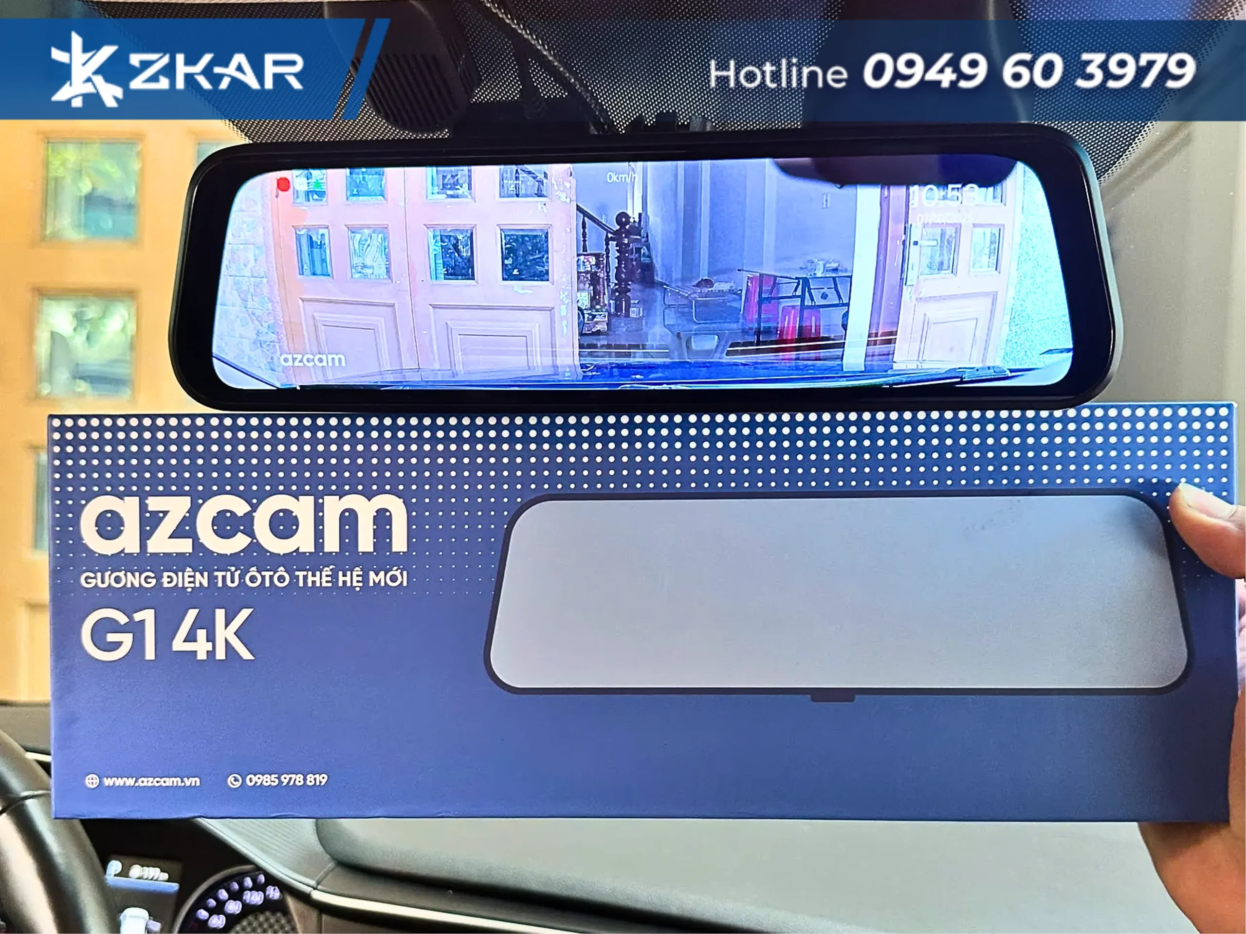 Địa chỉ lắp gương chiếu hậu azcam hyundai elantra uy tín tại zkar auto