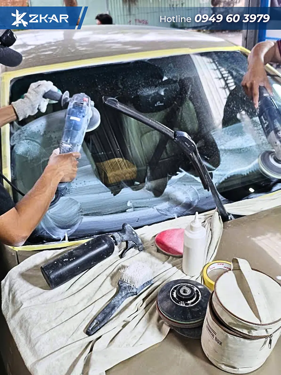 Địa Chỉ Vá Kính Xe Ô Tô Uy Tín Giá Rẻ Tại TP.HCM Tại ZKar Auto