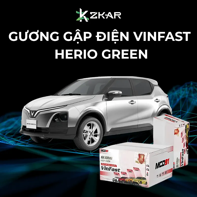 Độ Gương Gập Điện Vinfast Herio Green