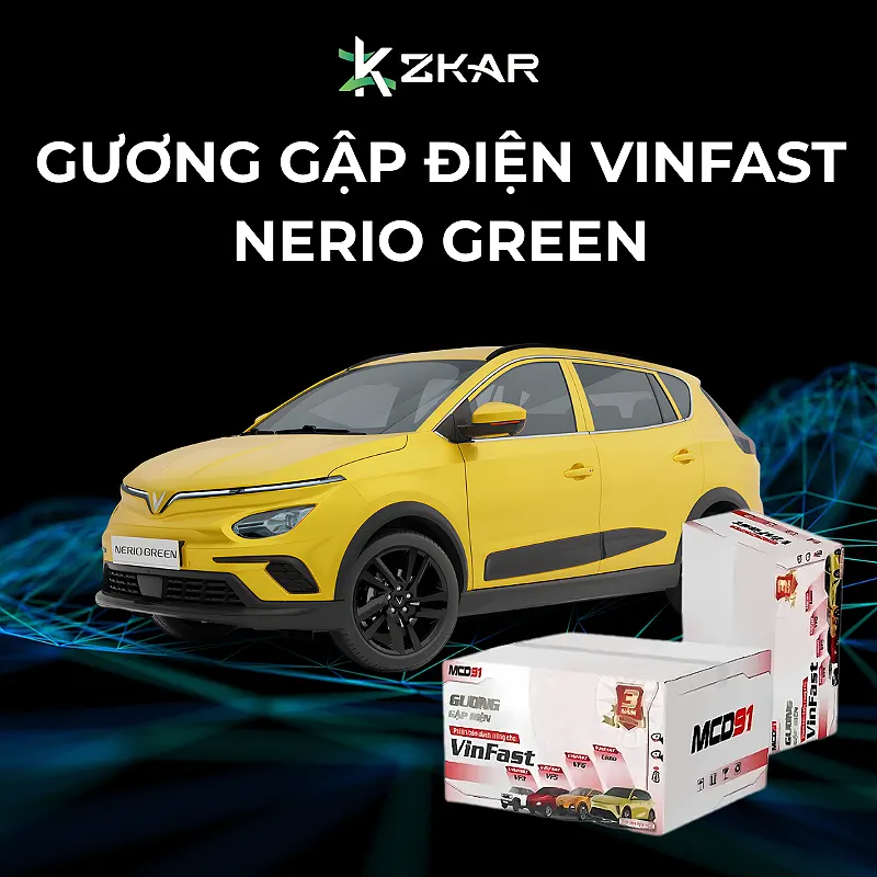 Độ Gương Gập Điện Vinfast Nerio Green