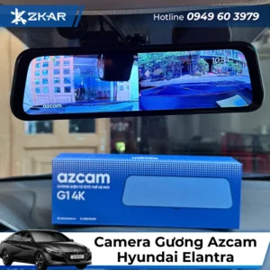 Gắn Camera Gương Azcam Xe Hyundai Elantra
