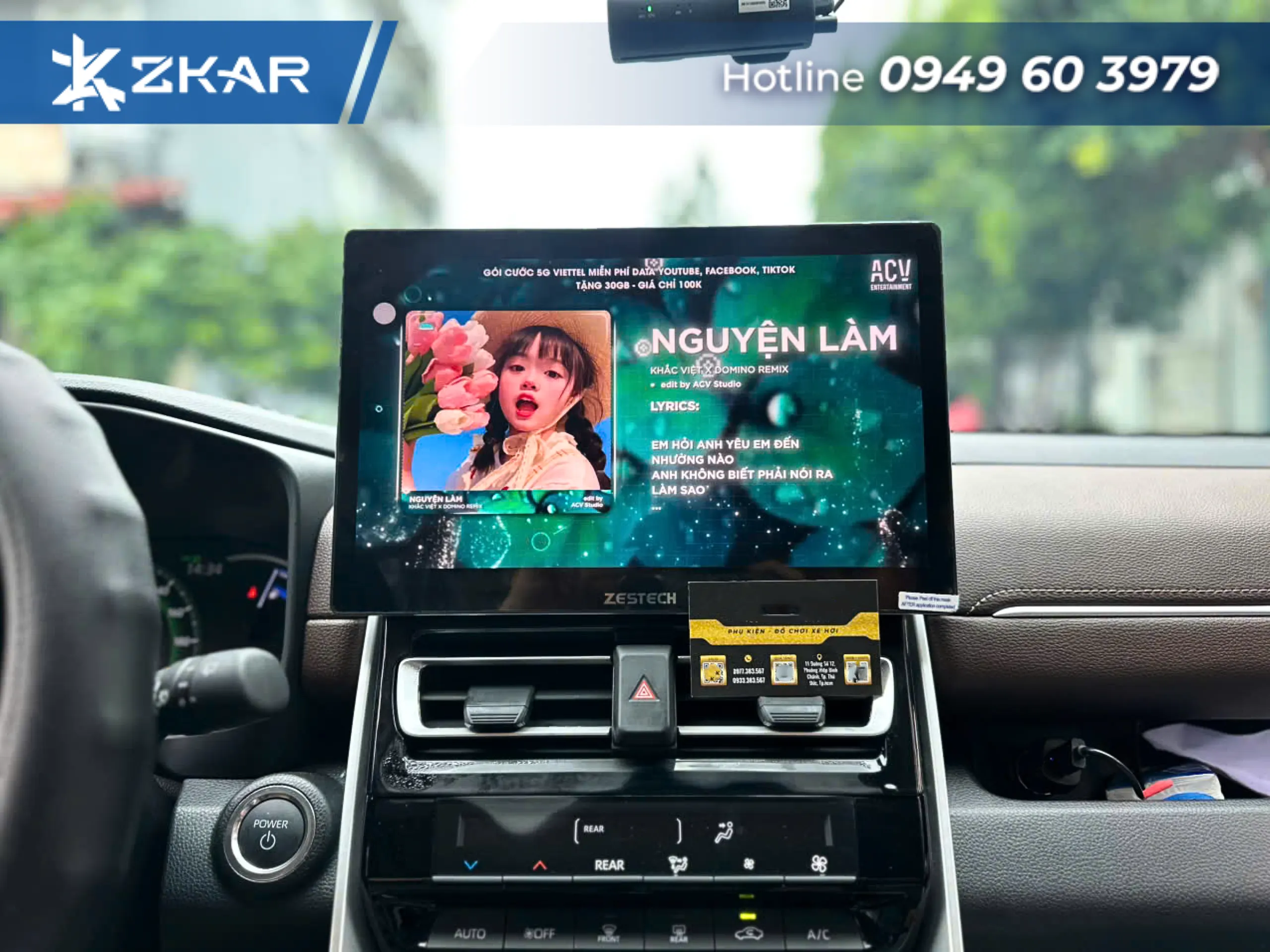 Màn hình android xe limo green