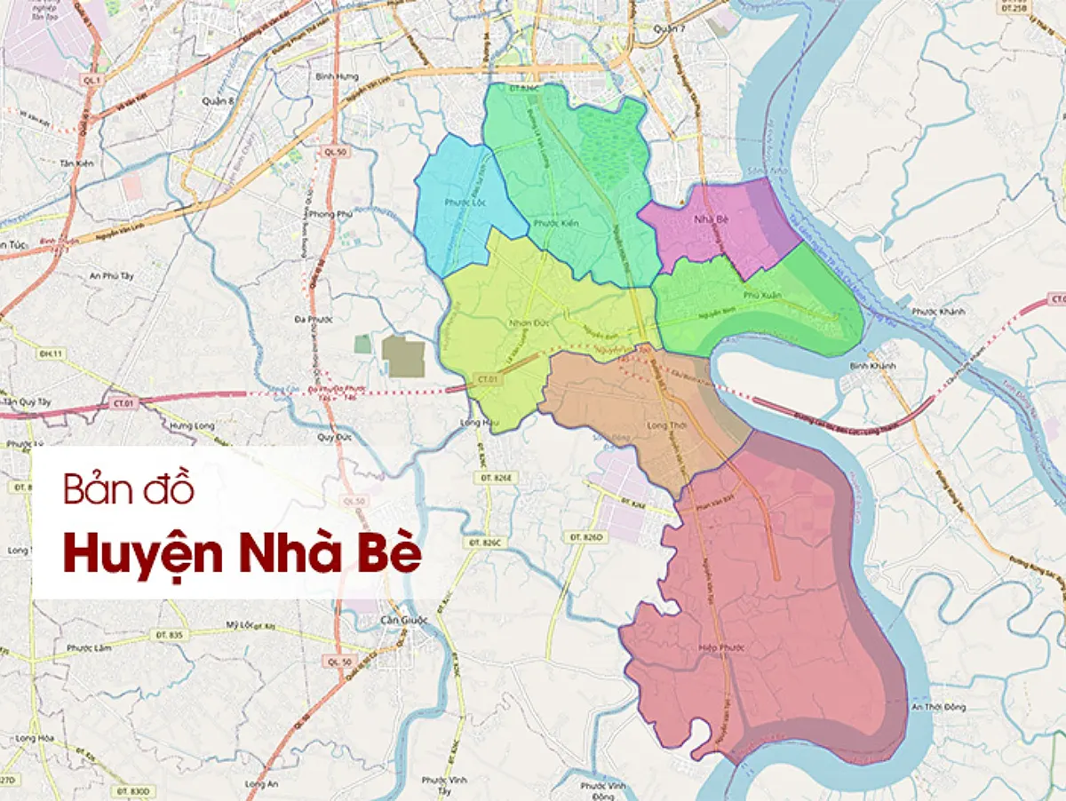 Vị trí địa lý nhà bè