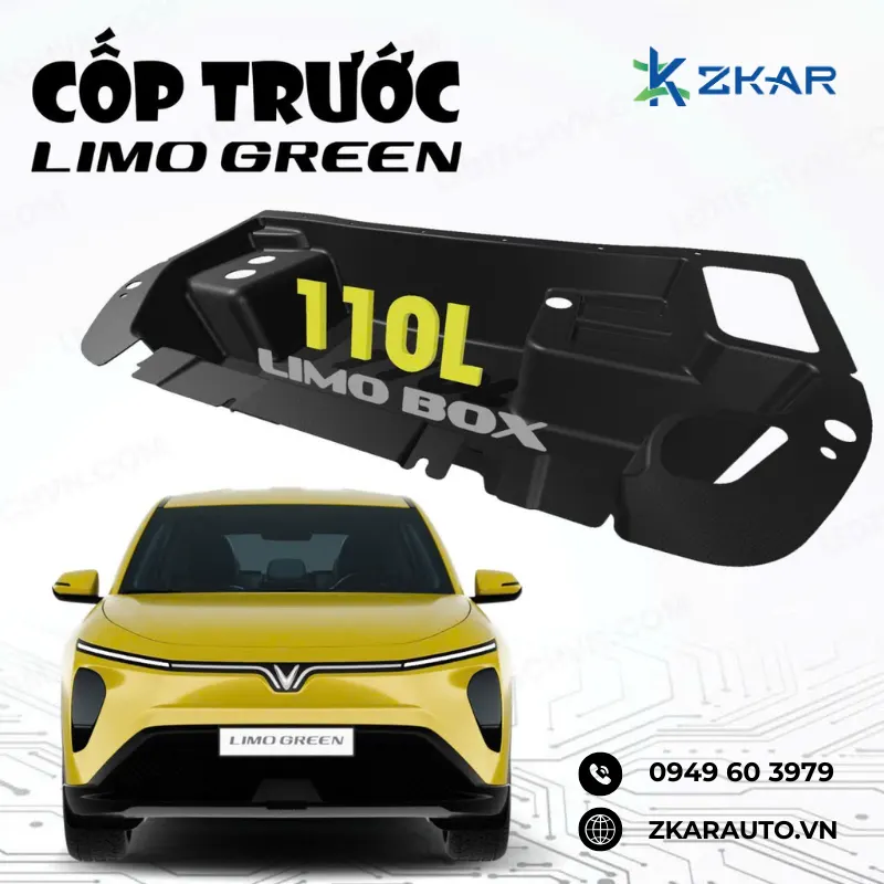 Vinfast Limo Green Lắp Cốp Trước 110L
