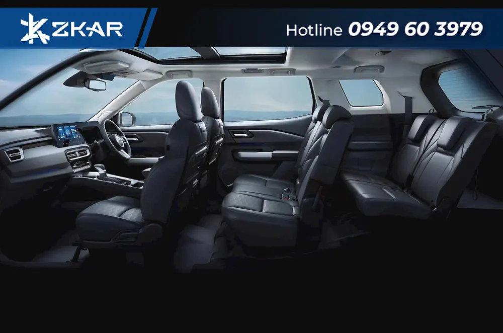 Xe có cấu hình 7 chỗ ngồi với hàng ghế thứ 3 được đánh giá cao