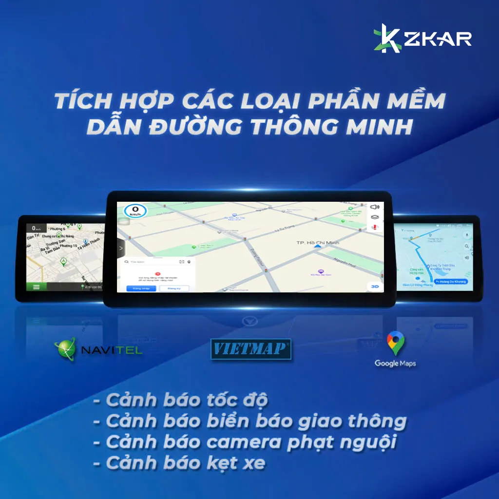 Bản Đồ Dẫn Đường Vietmap Live Trên S200+ 13 inch 360