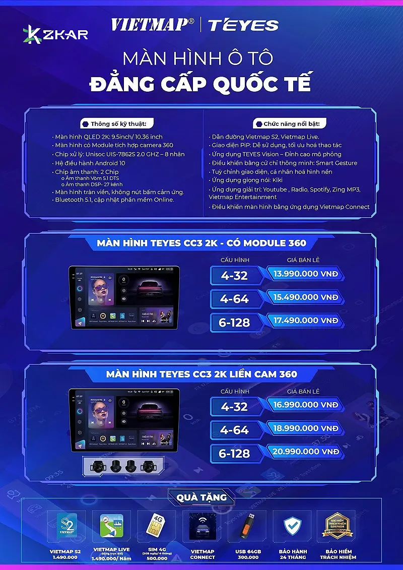 Bằng giá lắp màn hình teyes cc3 2k