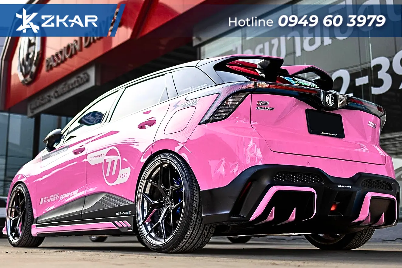 Bộ bodykit s-sporty mg4 - màu hồng cá tính
