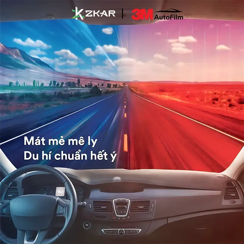 Dán film 3M Best Seller 01 giúp loại bỏ tia UV bảo vệ sức khỏe mọi người trong xe bởi ánh nắng