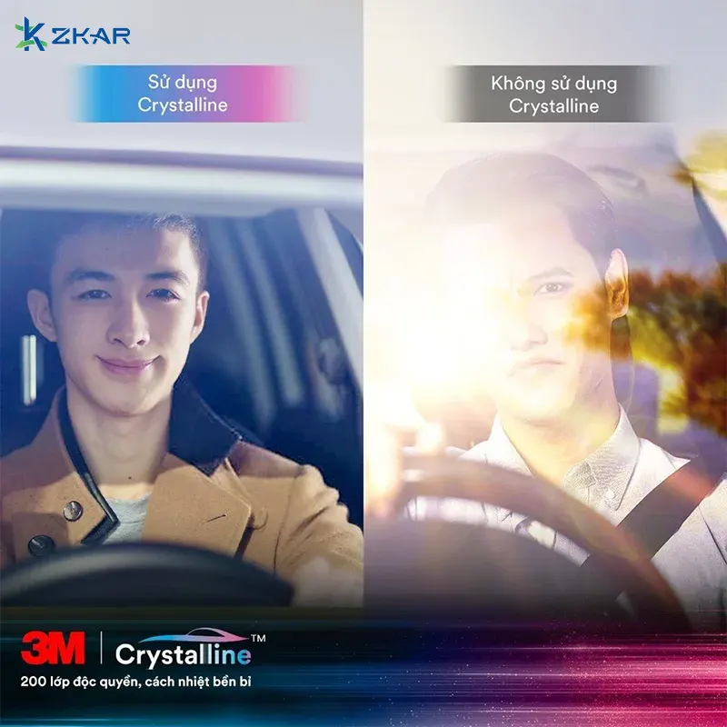 Dán flim 3m Crystalline Pro mang đến không gian dịu mát khi di chuyển dưới trời nắng nóng