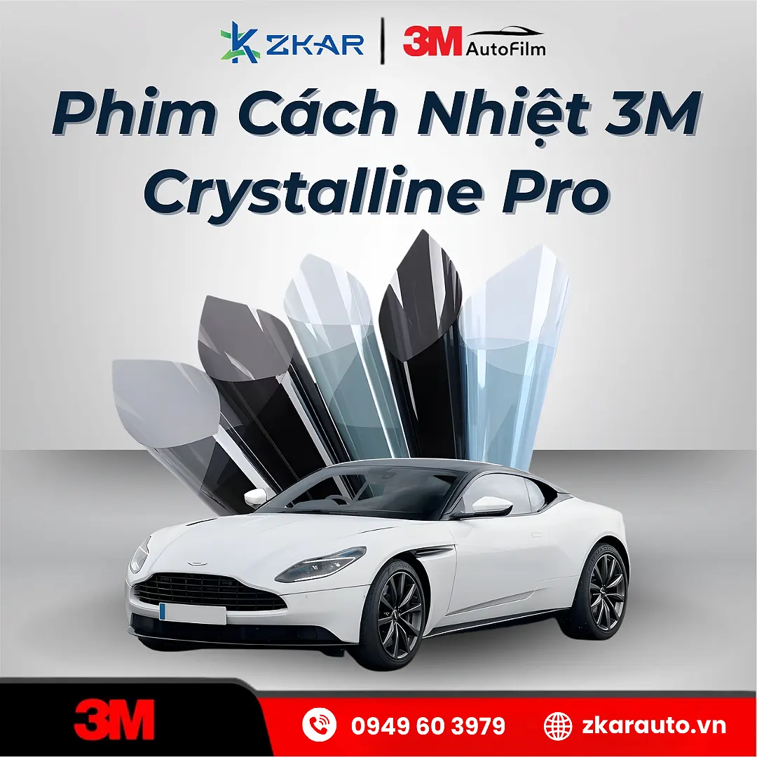 Dán Phim Cách Nhiệt 3M Crystalline Pro Chính Hãng
