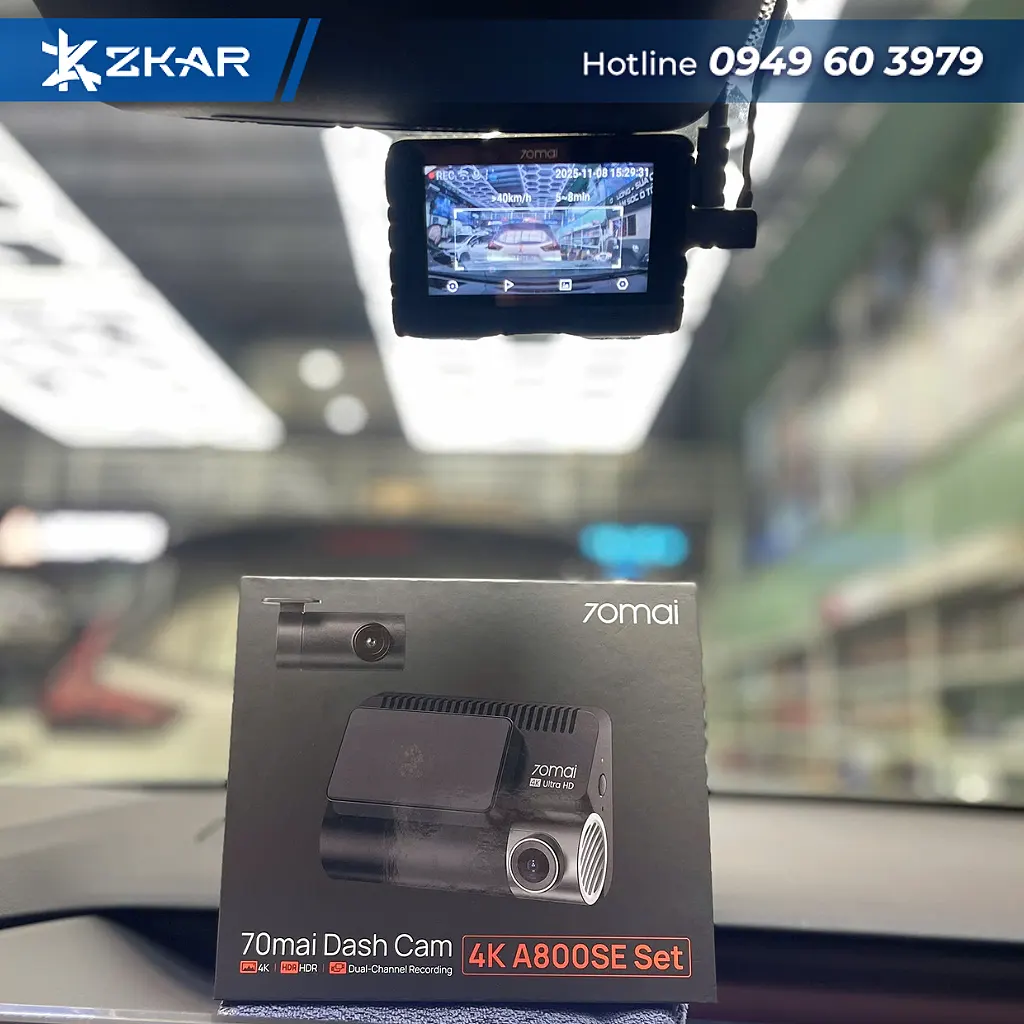 Địa Chỉ Lắp Đặt Cam Ghi Hình 70mai A800SE 4K uy tín tại Sài Gòn