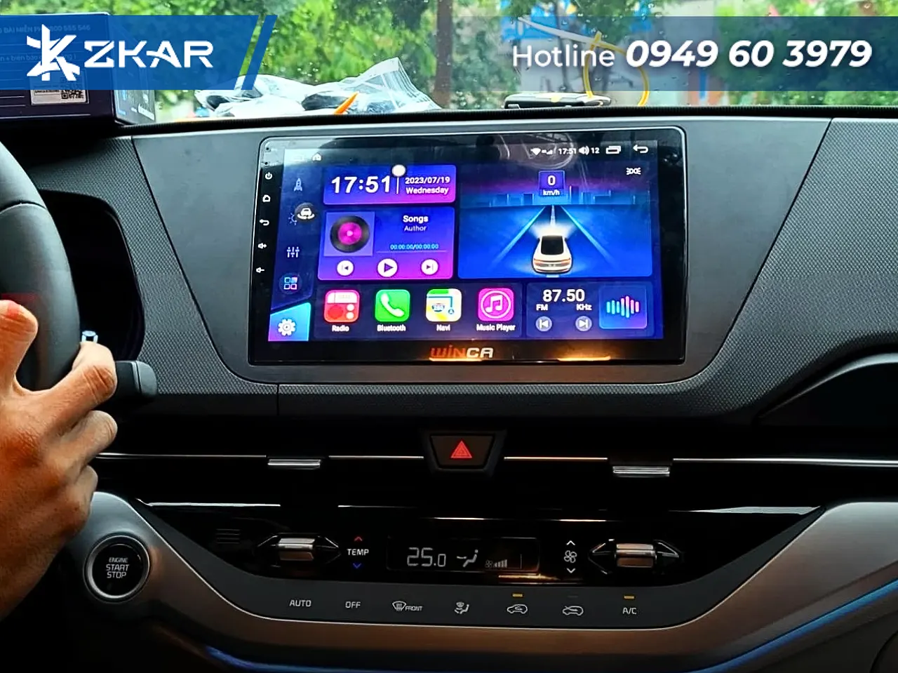 địa chỉ lắp màn hình android S200+ 13 inch winca uy tín tại sài gòn