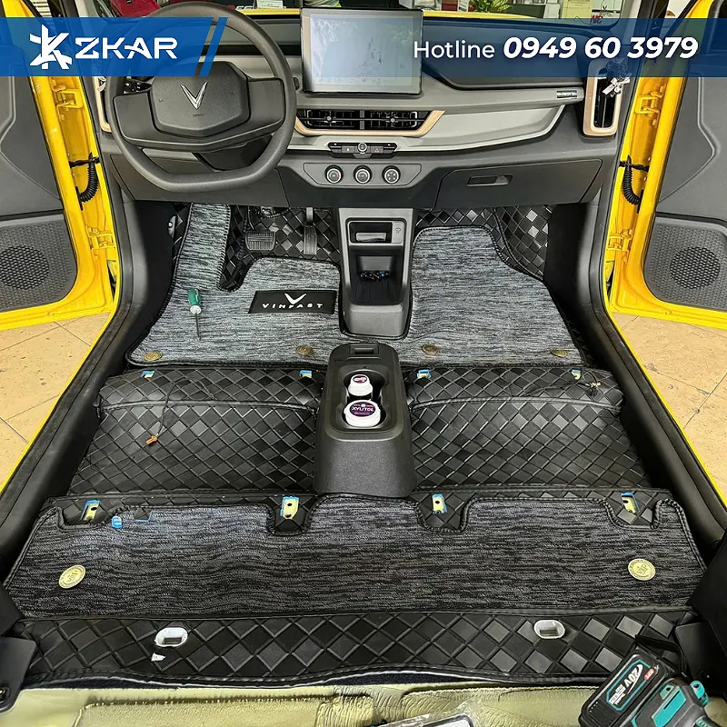 Địa chỉ lắp thảm sàn xe điện vinfast vf3 uy tín tại sài gòn