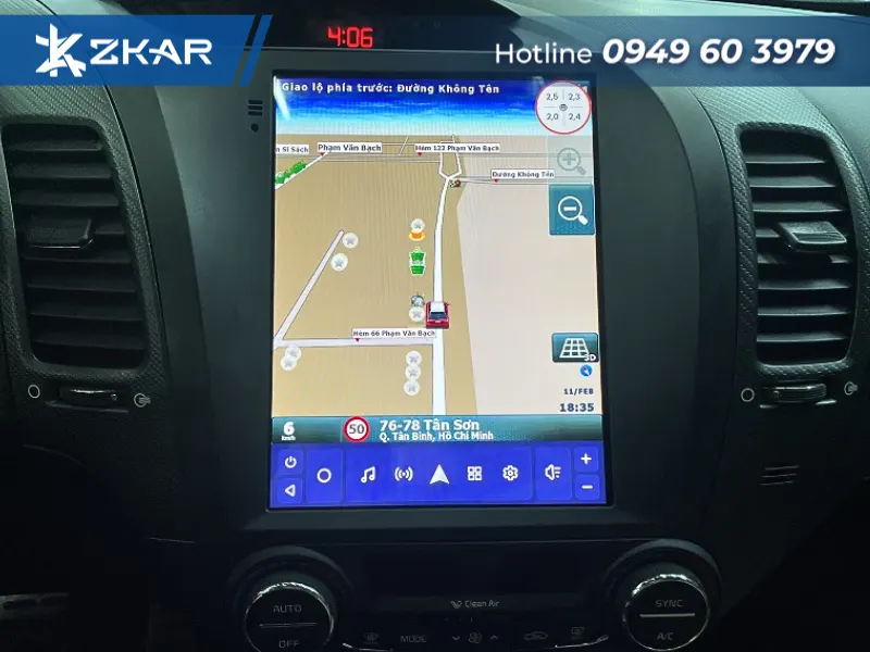 DVD TPRO 2 hỗ trợ chỉ đường và cảnh báo giao thông