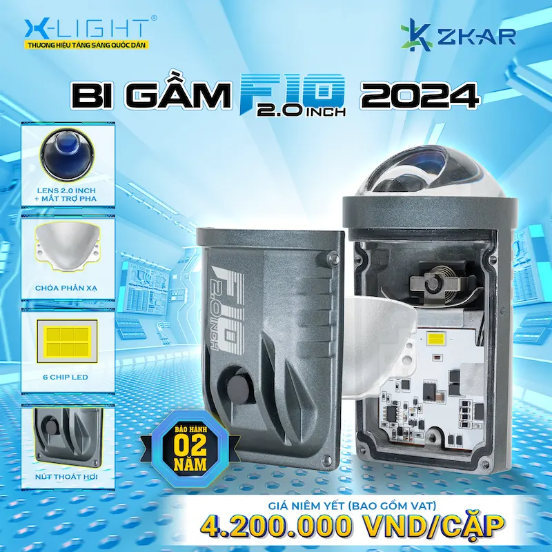 Giá bán đèn bi gầm x-light f10 2.0 inch