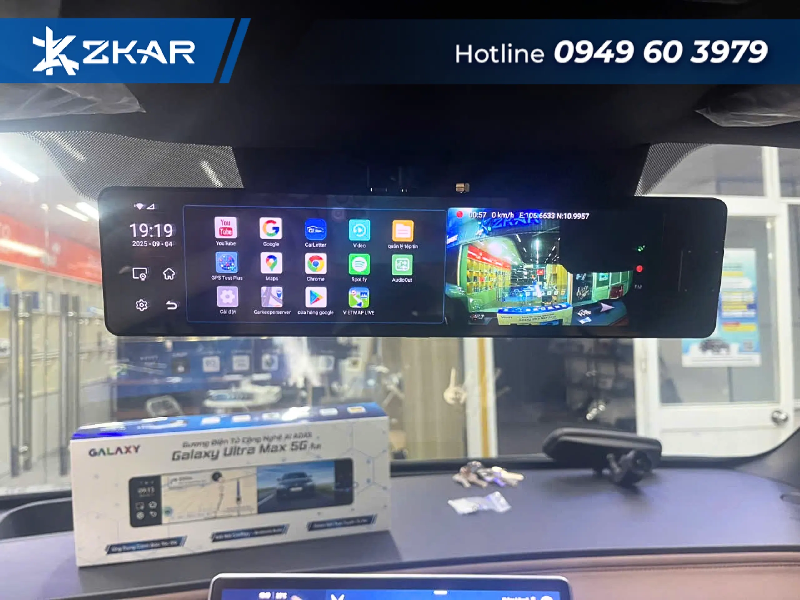 Lắp camera hành trình tại bình chánh từ zkar auto