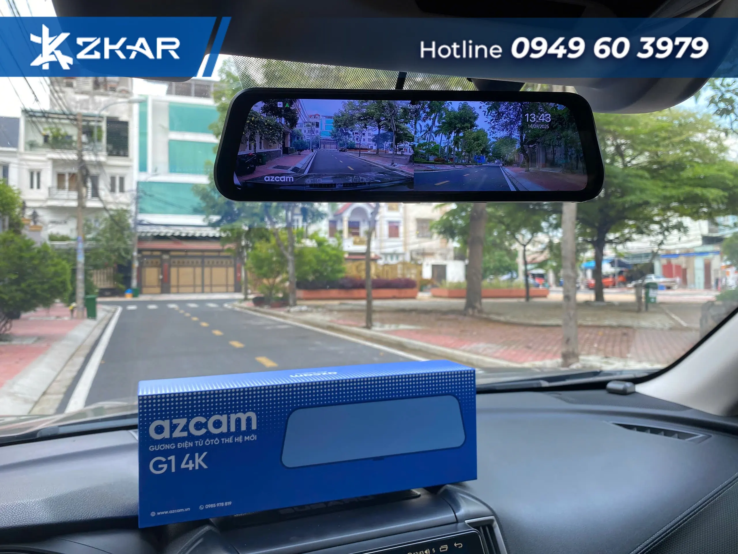 Lắp camera hành trình tại khu dân cư him lam từ zkar auto