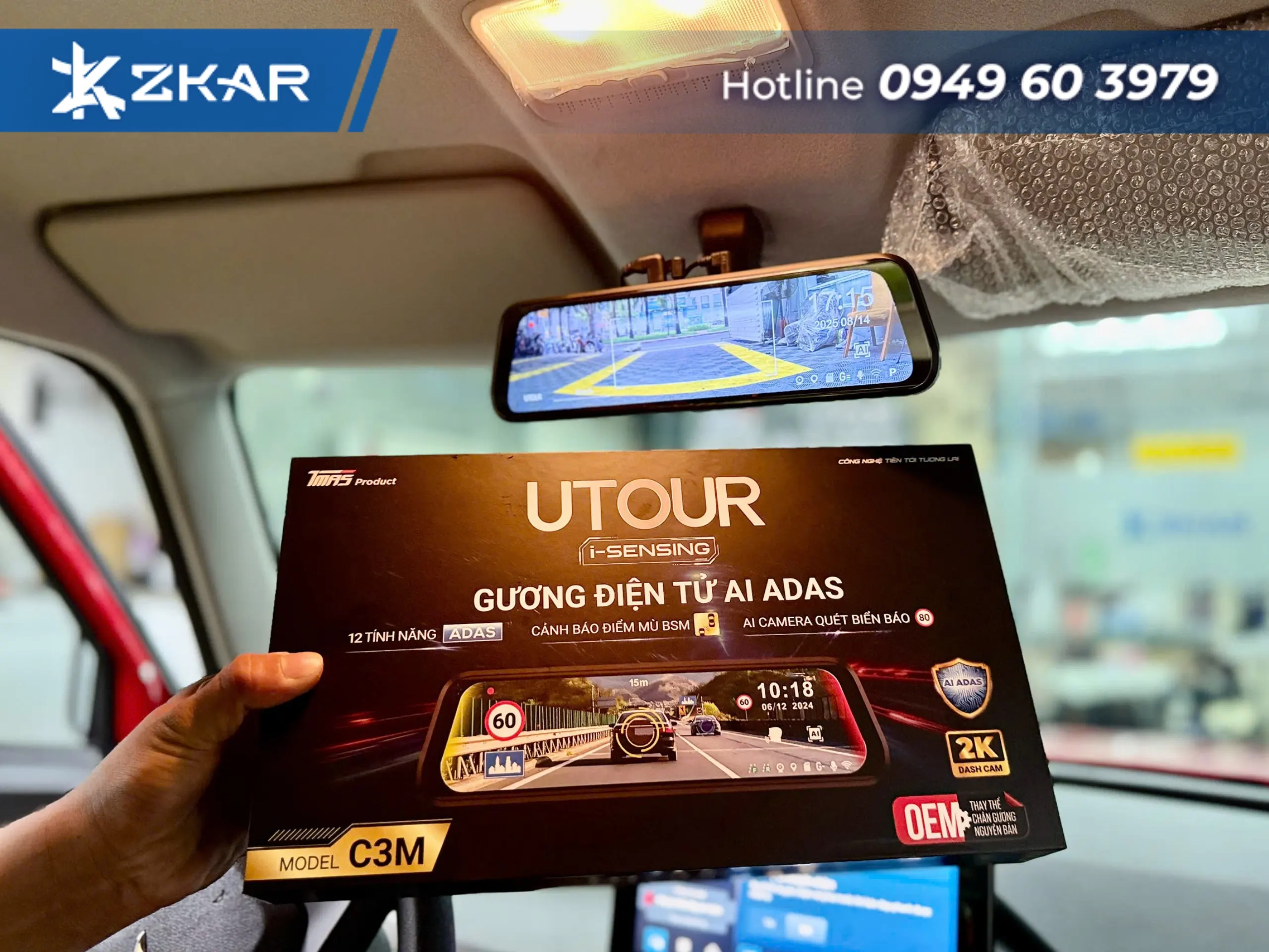 Lắp camera hành trình tại quận 7 từ zkar auto