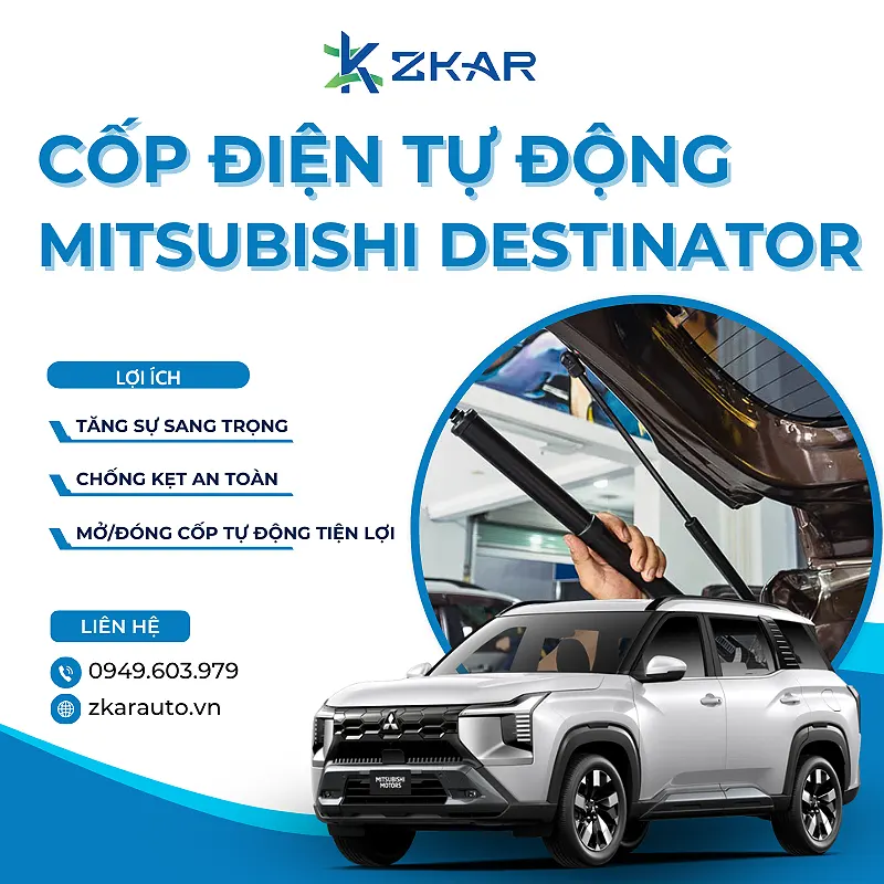 Lắp Cốp Điện Cho Xe Mitsubishi Destinator