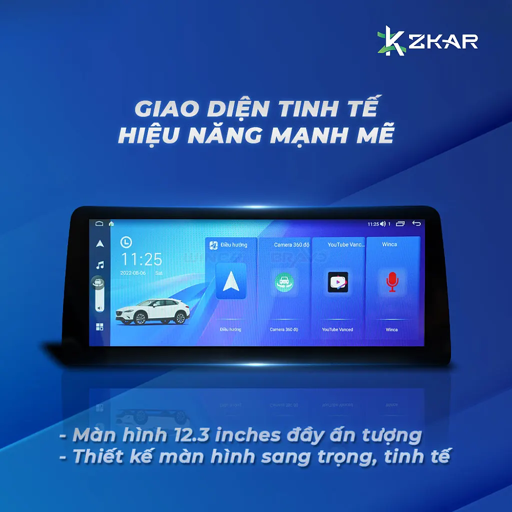 Màn Hình Lớn 12.3 Inch Chống Chói