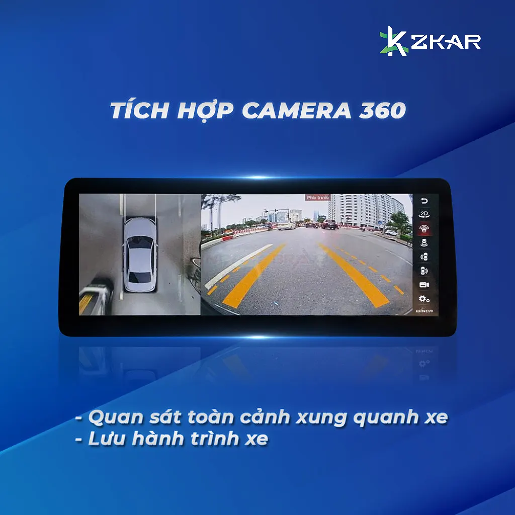Tích hợp camera 360 độ thông minh