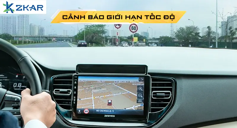Cảnh báo giới hạn tốc độ và hiển thị mật độ giao thông