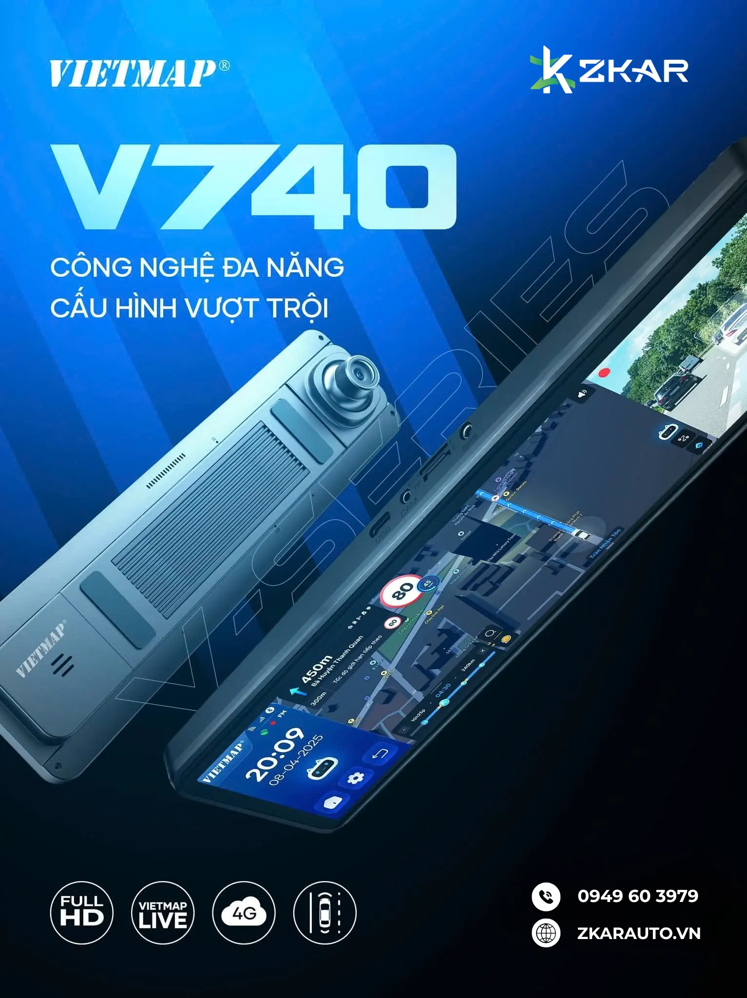 Đặc Điểm Nổi Bật Camera Gương Hành Trình V740