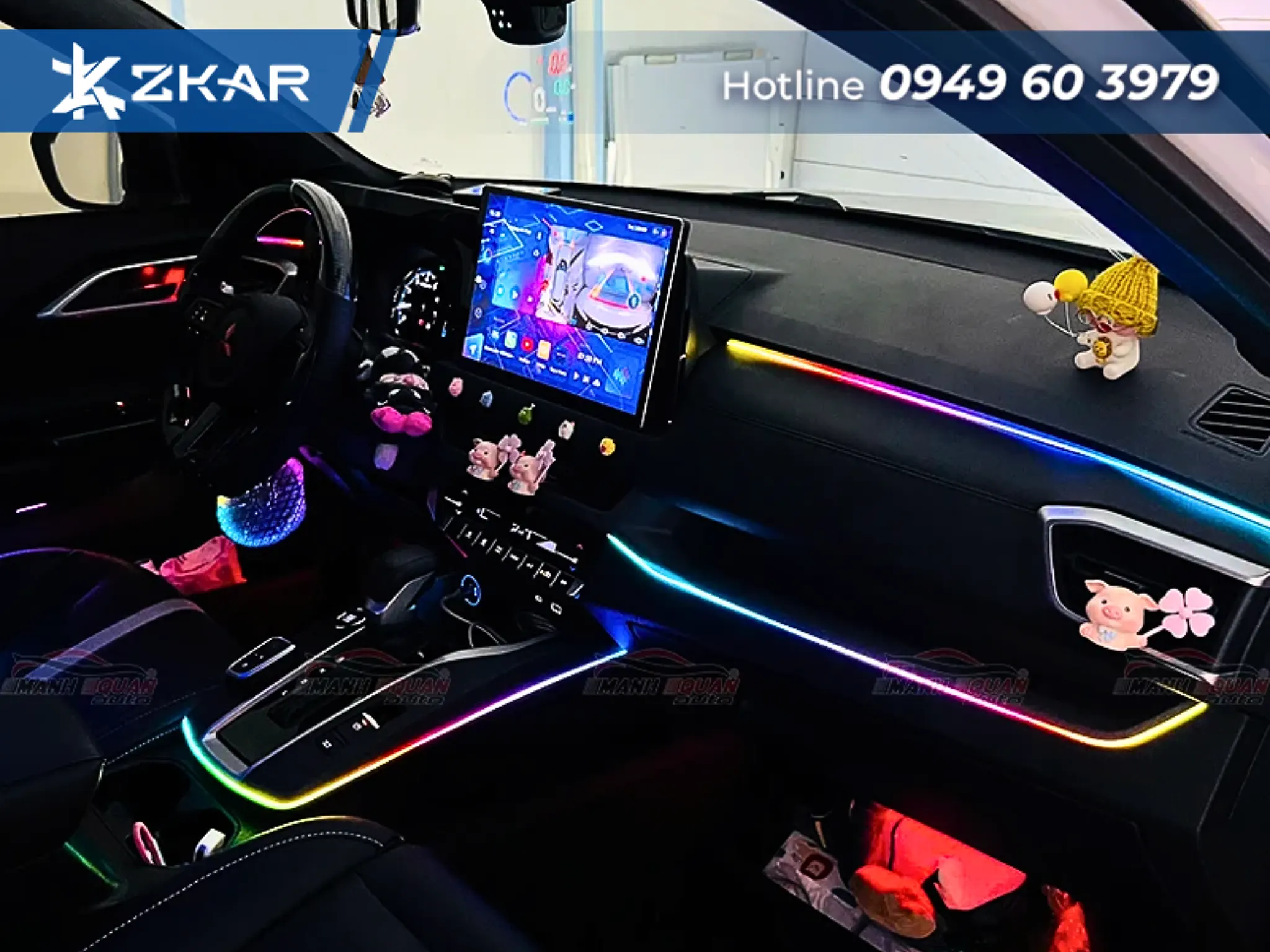 Dễ dàng tùy chỉnh 64 triệu màu và chế độ nháy theo nhạc qua App điện thoại thông minh.