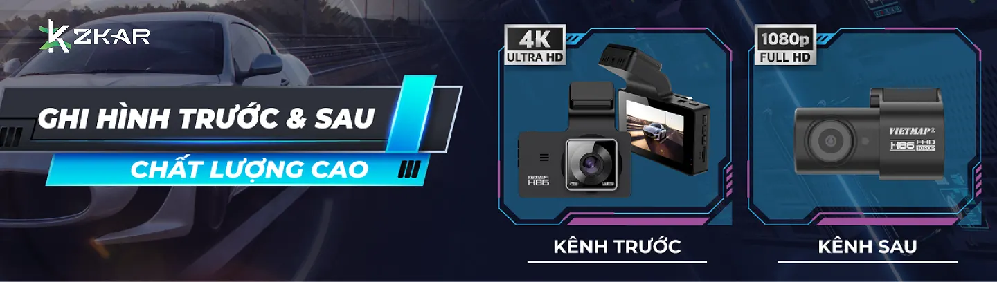 Hình ảnh sắc nét Ultra HD 4K kênh trước & Full HD 1080p kênh sau