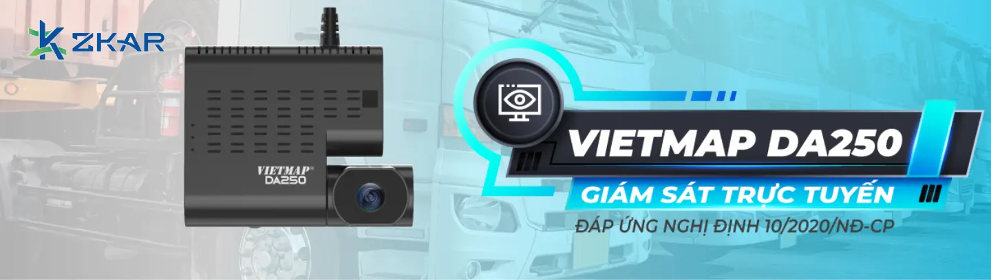 VIETMAP DA250 camera hành trình phù hợp tiêu chuẩn nghị định 10/2020/NĐ-CP