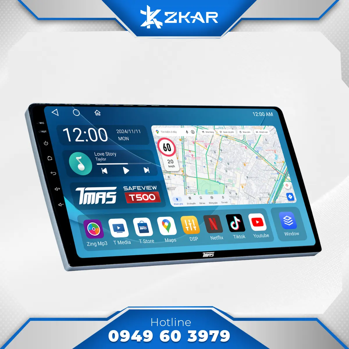 Bảng giá lắp màn android safeview t500