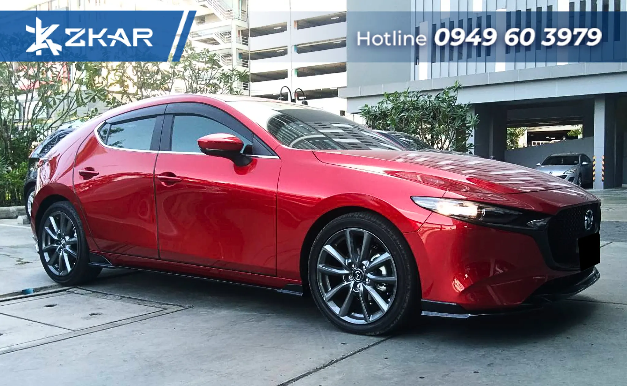 Bộ Bodykit xt xe mazda 3 hatchback 2020-2023