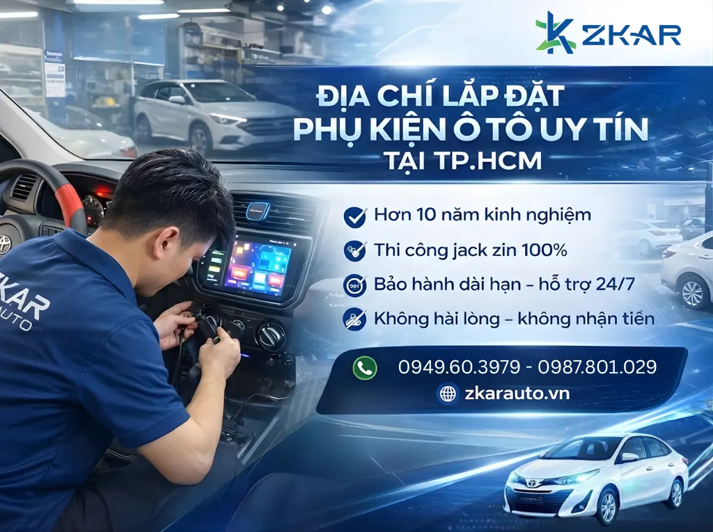 Địa chỉ lắp đặt phụ kiện ô tô uy tín tại tphcm