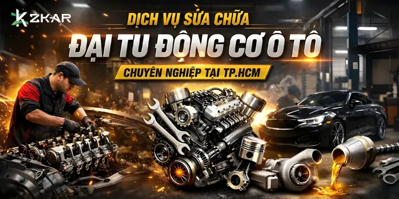 Dịch Vụ Sửa Chữa Đại Tu Động Cơ Ô Tô Chuyên Nghiệp Tại TP.HCM