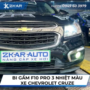 Gắn Bi Gầm F10 Pro 3 Nhiệt Màu Xe Chevrolet Cruze